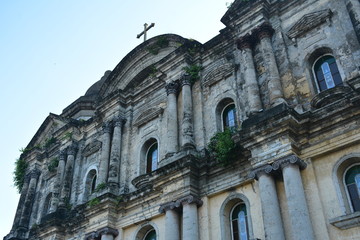 Taal basilica church facade in Batangas, Philippines