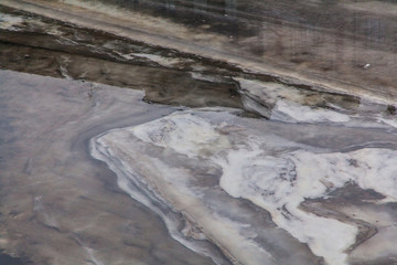 Melting ice. icedrift texture background