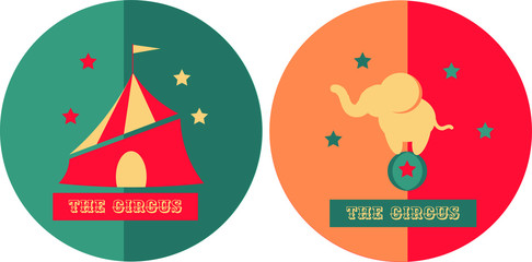 simple circus logo illustration