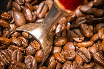 Close Up of Coffee with Scoop