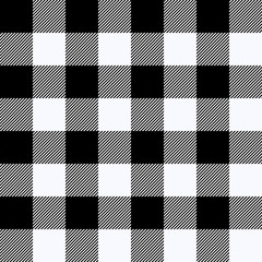Tartan Ghost White plaid. Scottish pattern in black and white cage. Scottish cage. Traditional Scottish checkered background. Seamless fabric texture. Vector illustration