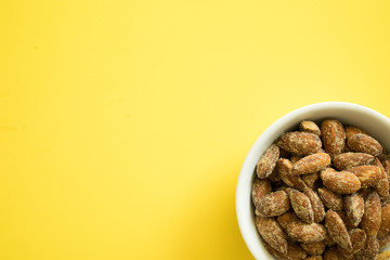 Bowl of Almonds with room for Copy