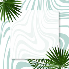 Fototapeta na wymiar green leaves nature with wavy background. banner. Springtime . tropical nature .Close up . Environment wallpaper.