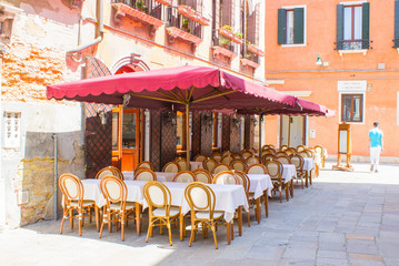 street cafe on the street