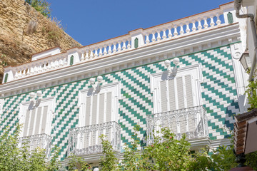 Setenil de las Bodegas. Grazalema. Typical white village of Spain in the province of Cadiz in Andalusia, Spain © David Paniagua