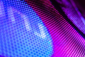CloseUp LED blurred screen. LED soft focus background. abstract background ideal for design.