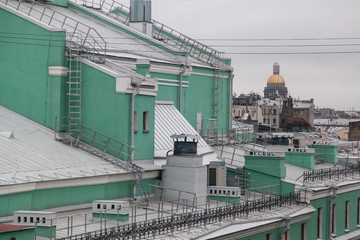 Fototapeta premium Winter cityscape of Saint Petersburg