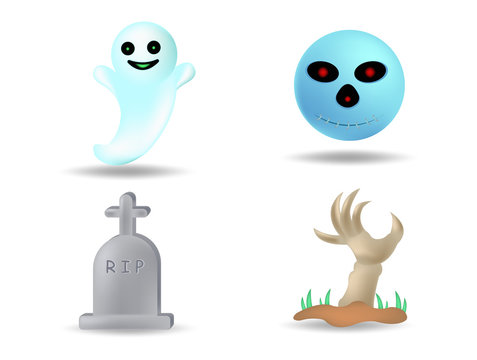 Halloween emoji set cute