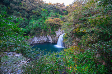 Cheonjeyeon Waterfalls, Jeju Island, South Korea 