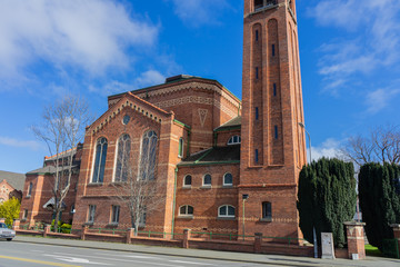 Obraz premium First Church 1915 in Invercargill, South Island, New Zealand