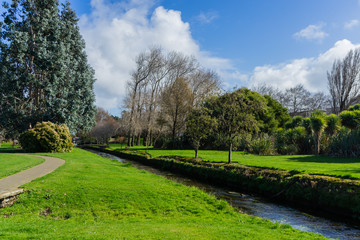 City walking track in Invercargill, South island, New Zealand