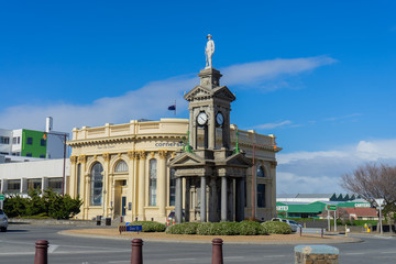 Historic Troopers' Memorial 1908 in Invercargill, South island, New Zealand