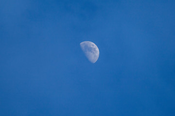 A moon in the day