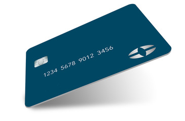 Here is a modern and stylish bank debit card. It is an illustration and is mock and generic to avoid any problems with trademarks or copyrights.