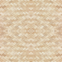 close up woven bamboo pattern background