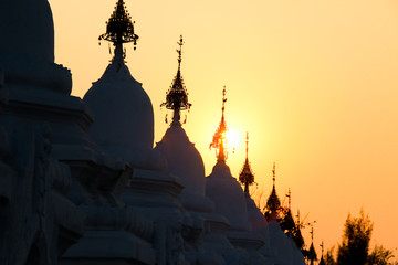 Beautiful ancient Buddhist temples, pagodas and stupas Myanmar Burma