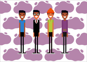 vector illustration of business people