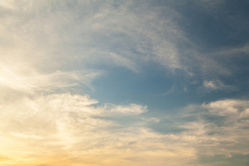 Fototapeta premium Sunset cloudy sky texture background