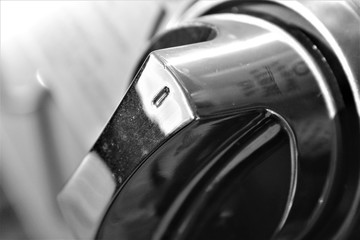 close-up of bbq grill