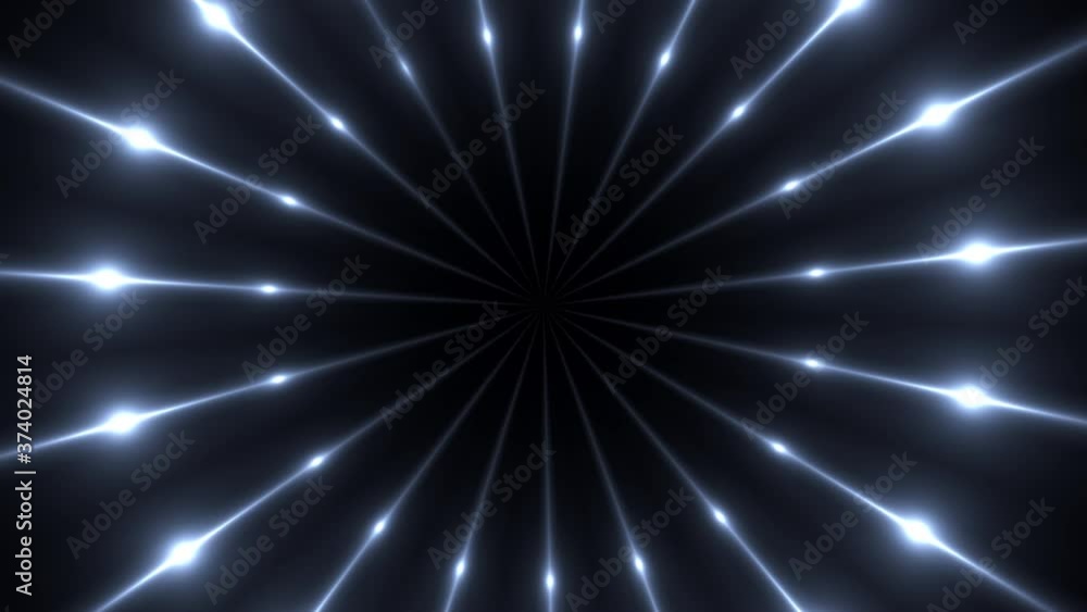 Poster 3d render of fractal rays with glowing point lights. computer generated abstract background. kaleido