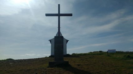 cross on the top of the hill