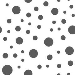 Dots seamless pattern. Random circles texture background.