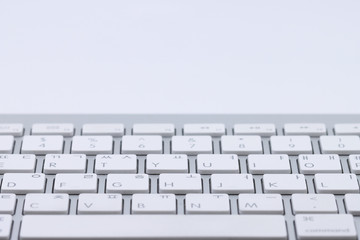 computer keyboard on a white background