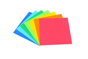 colorful paper sheets