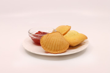 madeleine isolated in white background