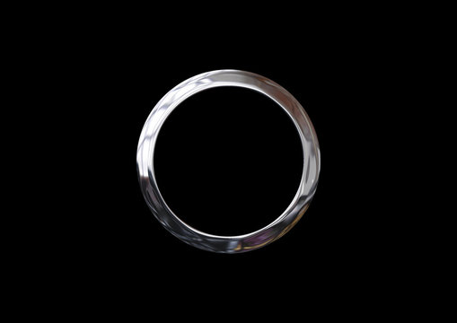 抽象的な金属の輪