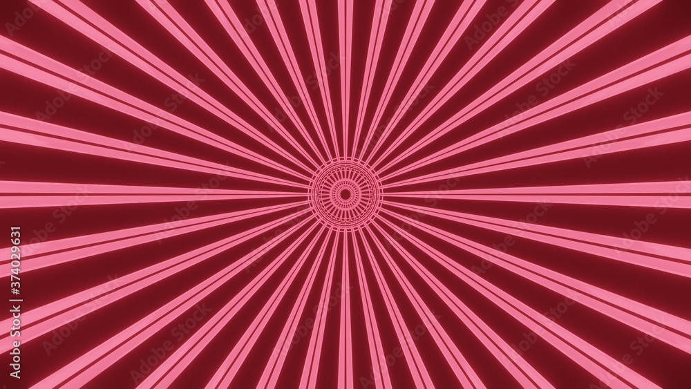 Fototapete illustration graphic of abstract lining and circular pattern energy tunnel in space. seamless loop f
