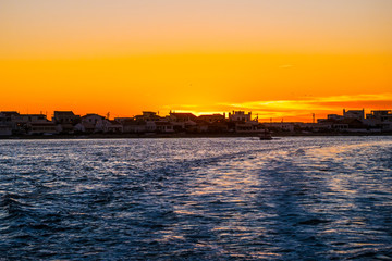 Colorful Sunset in Faro's Pier