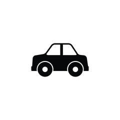 Car icon vector isolated on white
