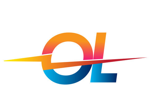 Letter OL logo with Lightning icon, letter combination Power Energy Logo design for Creative Power ideas, web, business and company.