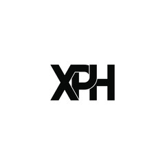 xph letter original monogram logo design