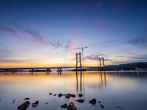 Bahteramas bridge at sunset
