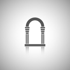 Arch icon with reflect