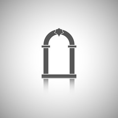 Arch icon with reflect