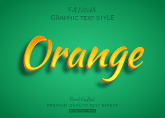 Orange Text Style Effect