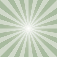 Obraz premium Laurel green sunburst recto backdrop. Light green rectangular background. Strips vector illustration. Sunbeam background design for various purposes.