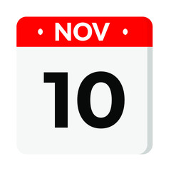 10 November calendar icon