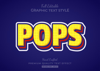 Pop Art Cartoon Text Style Effect