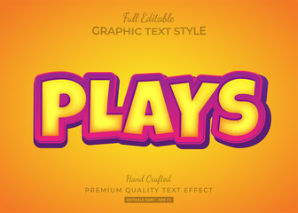 Cartoon Game Text Style Effect
