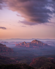 Sedona and Oak Creek Landscape with Unique Weather