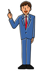 指差すビジネスマン