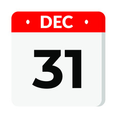 31 December calendar icon