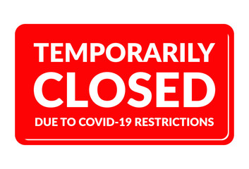 Temporarily closed notification
