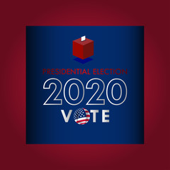 United States of America Presidential Election 2020 Vector Design For Banner Print