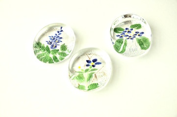 ガラスの箸置き