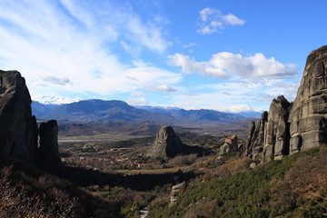 view of the valley of the mountains